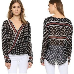 Free People before dawn wrap top size small